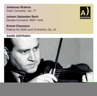 the album cover for Brahms / Oistrakh - VLN Con Op. 77 Bach BW