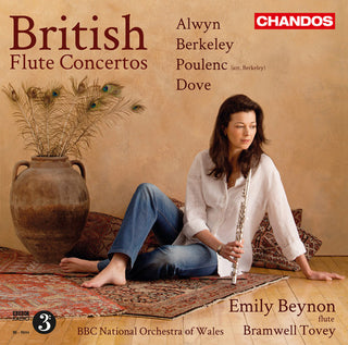 the album cover for Emily Beynon - British Flute Concertos