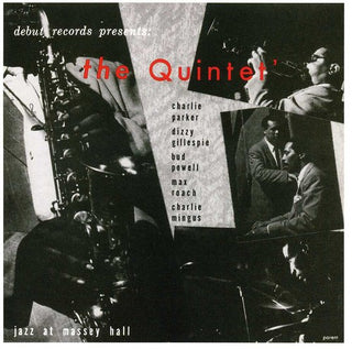 the album cover for Parker/Dizzy/Powell - Jazz At Massey Hall