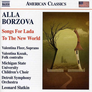 the album cover for LEONARD SLATKIN - Songs for Lada / to the New World