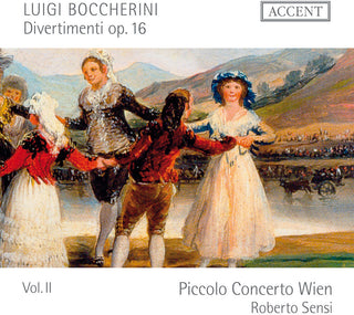 the album cover for Boccherini / Piccolo Concerto Wien / Sensi - Divertimenti Op. 16 - 2