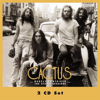 the album cover for Cactus - Barely Contained: Studio Sessions