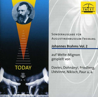 the album cover for Welte-Mignon Mystery 2 Brahms / Various - Welte-Mignon Mystery 2: Brahms / Various
