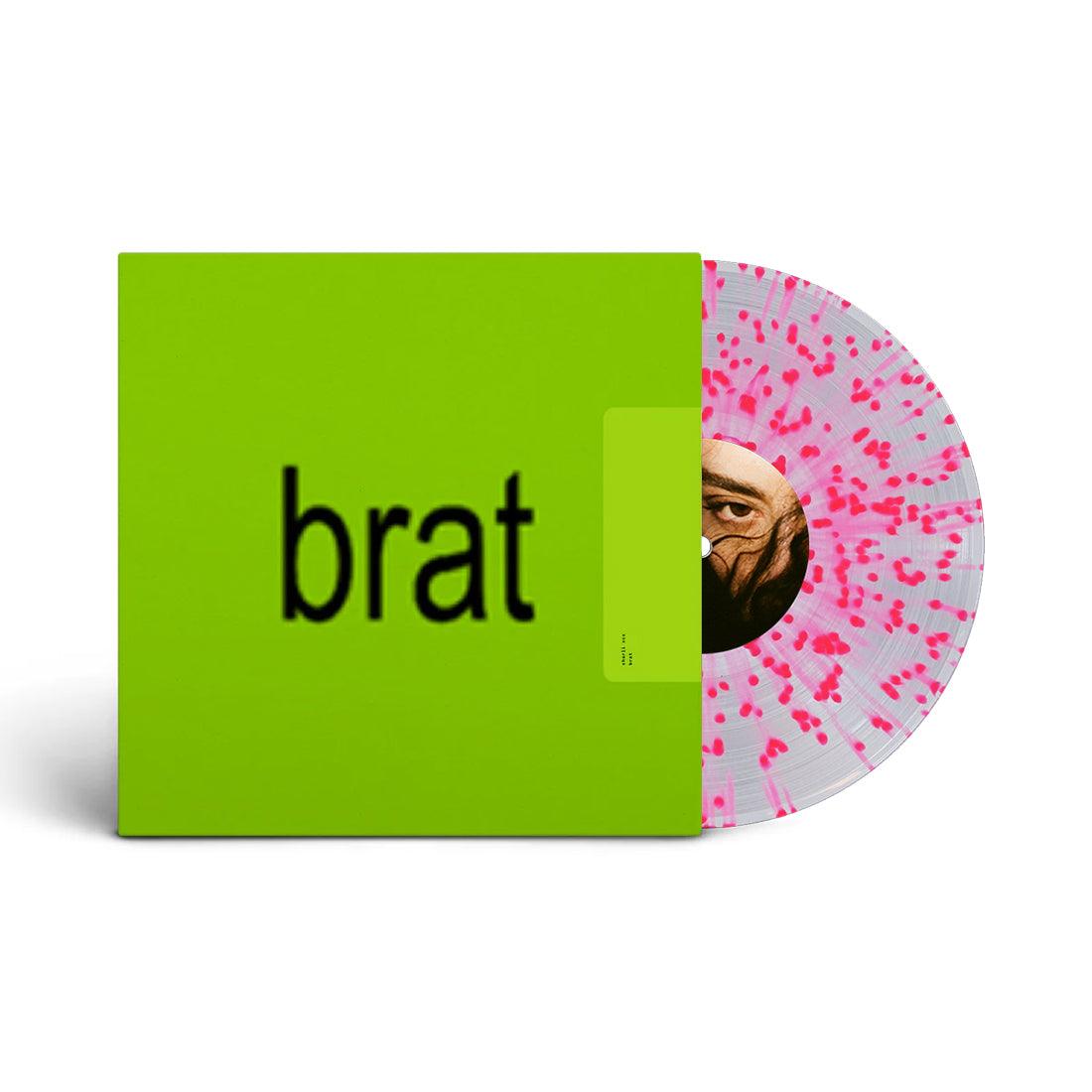 Charli XCX- Brat (Indie Exclusive Clear w/ Pink Splatter Vinyl ...