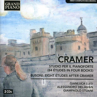 the album cover for Alessandro Deljavan - 85 Etudes / Eight Etudes After Cramer BV B 53