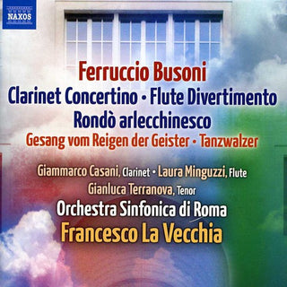 the album cover for G. MARTUCCI - Clarinet Concertino / Flute Divertimento / Rondo