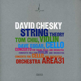 the album cover for David Chesky - String Theory / Cto for Violin Cello & Orch