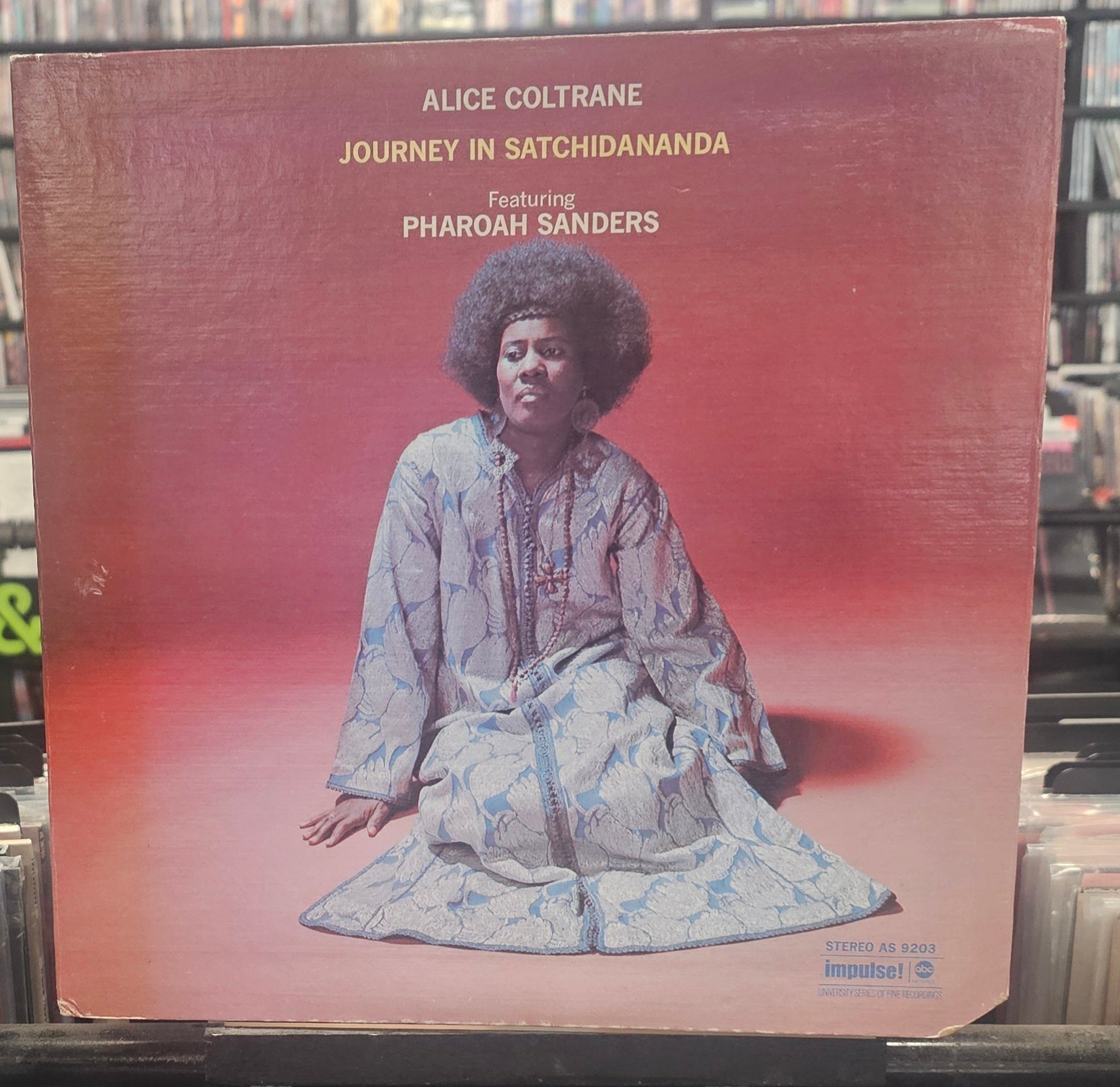 Alice Coltrane- Journey In Satchidananda (1975 Reissue)(Some Light Rashing On LP)(Sunfaded Cover)