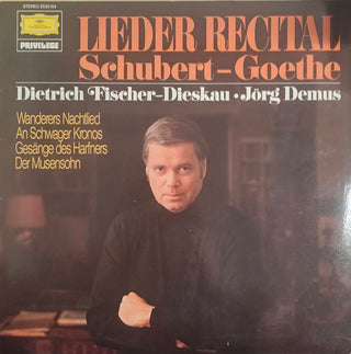 Schubert- Lieder Recital: Goethe (Dietrich Fischer-Dieskau, Baritone)