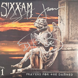 Sixx AM- Prayers For The Damned, Vol. 1 (Clear)(Signed)(Top Seam Split & Sleeve Creasing)
