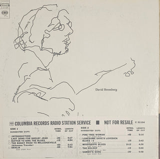 David Bromberg- David Bromberg (Promo Strip Sticker On Front)