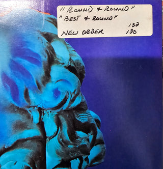 New Order- Round & Round (1989 12", Promo Stamped)(White Sticker On Sleeve)