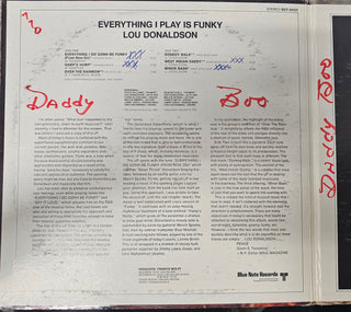 Lou Donaldson- Everything I Play Is Funky (1970 1st Press)(Light Surface Wear, Writing On Inner Gatefold)
