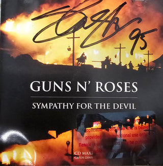 Guns N' Roses- Sympathy For The Devil (Signed By Slash, 1995)(Cut Through Barcode)