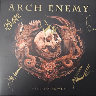 Arch Enemy- Will To Power (Blue/Yellow Bi-Color Vinyl w/ Signed Cover) (Used Vinyl)