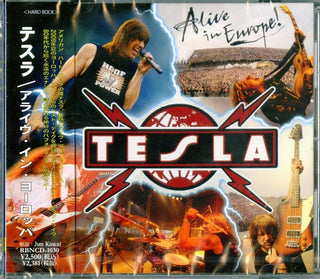 the album cover for Tesla - Alive in Europe