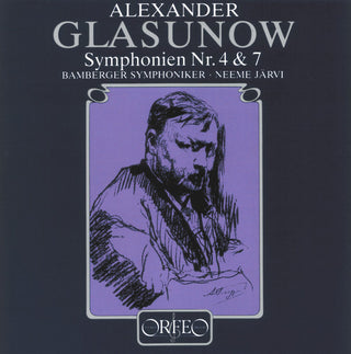 the album cover for Glazunov / Jarvi / Bamberg Symphony Orchestra - Symphonies 4 & 7