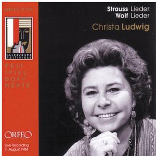 the album cover for R Strauss / Liszt / Wolf / Tchaikovsky / Ludwig - Lieder