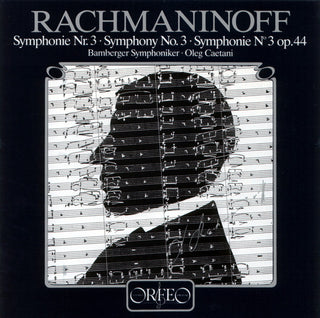 the album cover for Rachmaninov / Bamberg Symphony Orchestra / Caetani - Symphony No 3