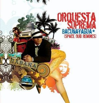 the album cover for Orquesta Suprema - Bacunayagua (Space Dub Remixes)