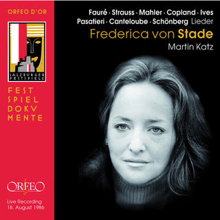 the album cover for Faure / Stade / Katz - Liederabend Salzburg Festial 1986