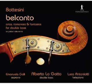 the album cover for Luca Antoniotti - Arias Romances & Fantasias for Double Bass