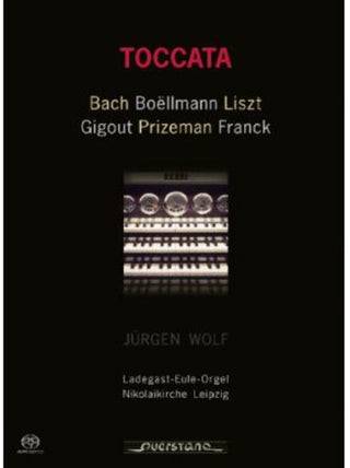 the album cover for J Bach S / Wolf - Toccatas