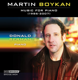the album cover for Boykan / Berman - Music for Piano 1986-07