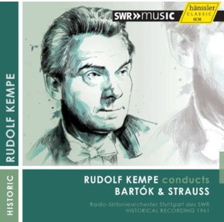 the album cover for Rudolf Kempe - Kempe Conducts Bartok & Strauss