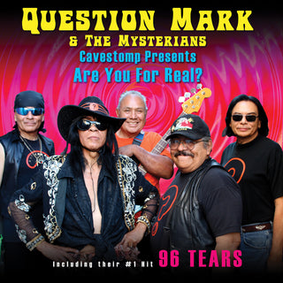 the album cover for ? (Question Mark) & The Mysterians - Cave Stomp Presents Question Mark & the Mysterions