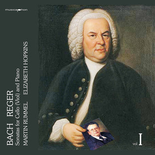 the album cover for J Bach S / Reger / Rummel / Hopkins - Sonatas for Cello & Piano 1
