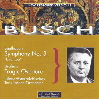 the album cover for Beethoven / Busch - Sym 3-Niederosterr