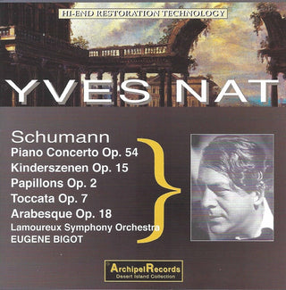 the album cover for Schumann / Nat - Klavierkonzert Kinderszenen