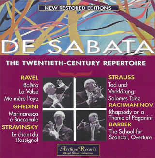 the album cover for Barber / De Sabata - De Sabata Dirigiert 20. Jahrhu