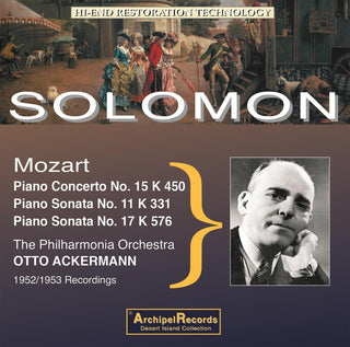 the album cover for Mozart / Solomon - Klavierkonzert 15 Klavier