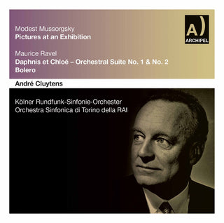 the album cover for AndrÃ© Cluytens - Bilder Einer Austellung Ravel