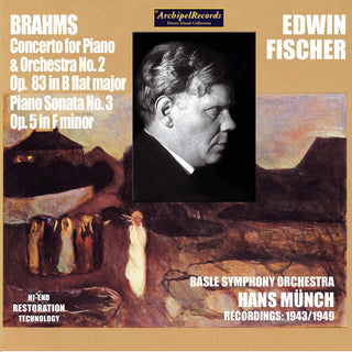 the album cover for EDWIN FISCHER - Klavierkonzert 2 Basler