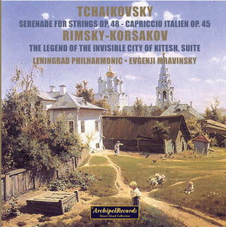 the album cover for Tchaikovksy / Mravinsky - Serenade for STRS Op.48