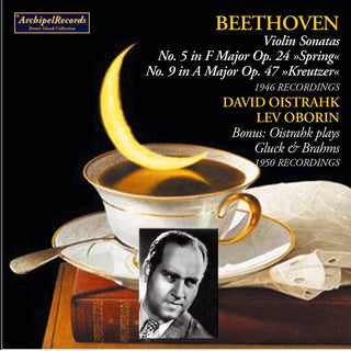 the album cover for David Oistrakh - VLN Sons 5 & 9 Gluck