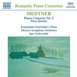 the album cover for Medtner / Scherbakov / Podhoransky - Piano Concerto 2 in C minor Op 50