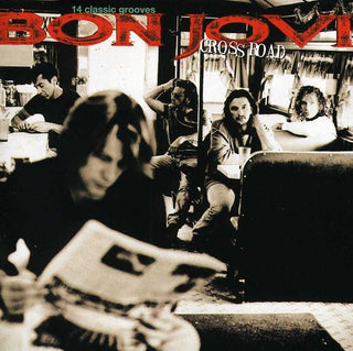the album cover for Bon Jovi - Bon Jovi Icon: Cross Road