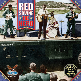 the album cover for Red Sovine - The Hero