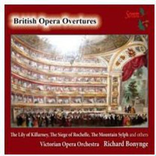 the album cover for Victorian Opera Orchestra - British Opera Overtures
