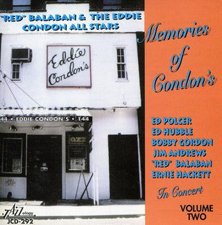 the album cover for Red Balaban - Memories Of Condon's - In Concert, Vol. 2