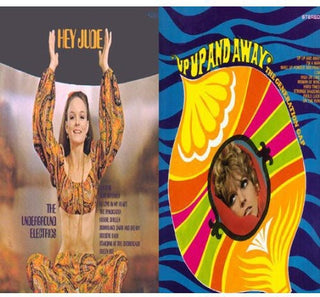 the album cover for Underground Electrics & Generation Gap - Hey Jude / Up Up and Away