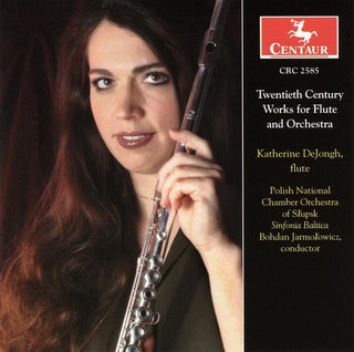the album cover for Katherine Dejongh - 20th Century Works for Flute & Orchestra / Various