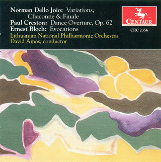 the album cover for David Amos - Variations / Chaconne & Finale / Dance Overture