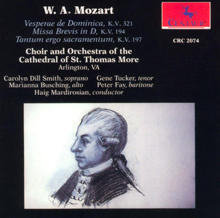the album cover for Choir Of The Cathedral Of St. Thomas More - Vespers / Missa Brevis