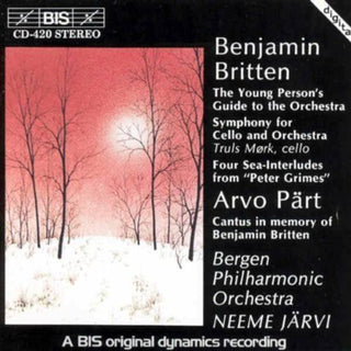 the album cover for Neeme JÃ¤rvi - Symphony for Cello & Orchestra