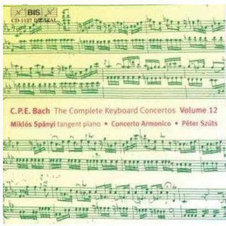 the album cover for Miklos Spanyi - Complete Keyboard Concertos 12